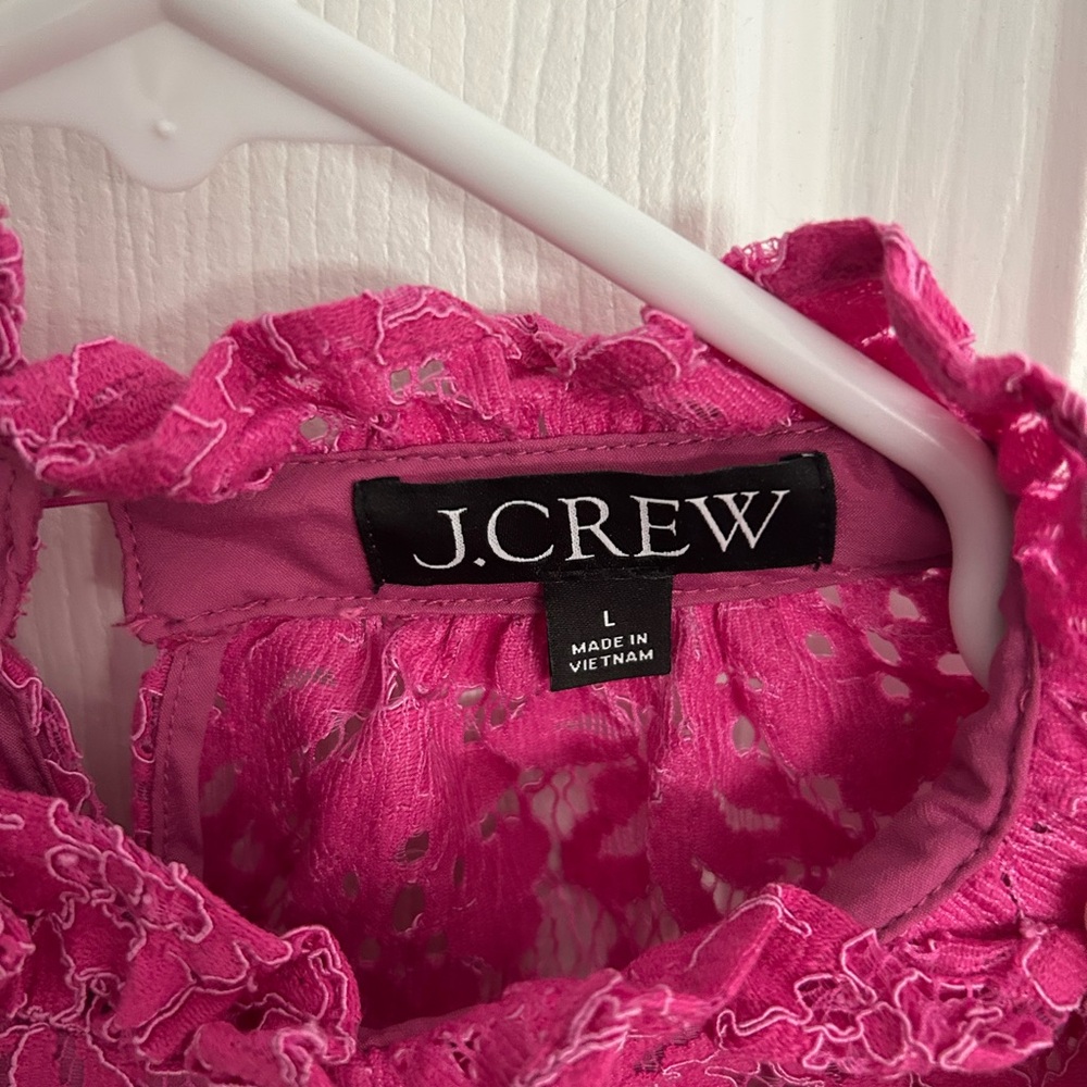 J. Crew Ruffleneck Lace Dress - Picture 4 of 6